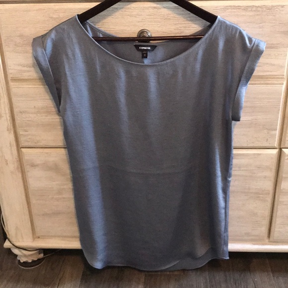 Express Tops - Express Portofino Light Blue short-sleeve M EUC
